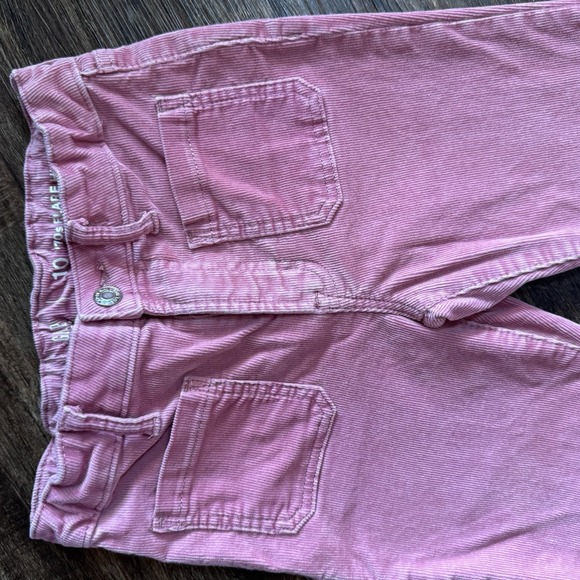 GAP Kids Girls Pink Corduroy Pants Size 10‎ High Rise 70s Flare Stretch Y2K Vibe - Picture 3 of 6